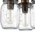 3-Light Mason Jar Ceiling Light Farmhouse Ceiling Light Fixture